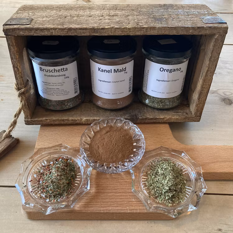 Kryddor i glasburk