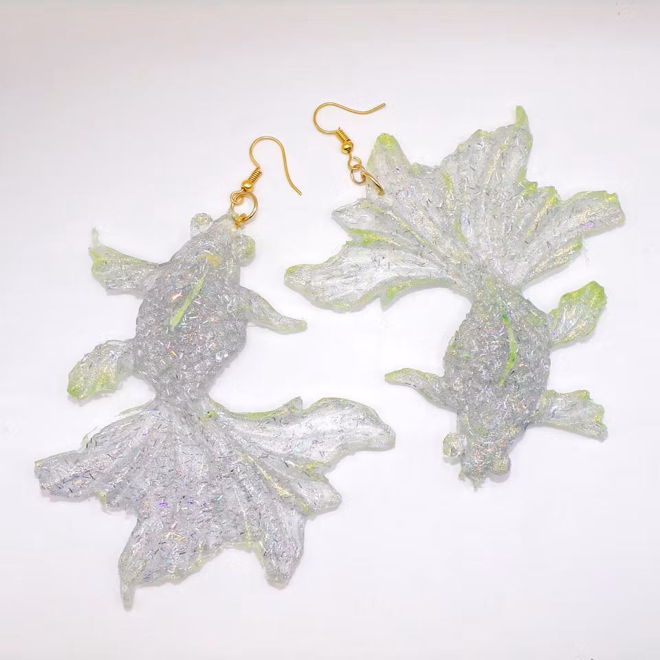TRUE PHISH discoglitter/silver leaf