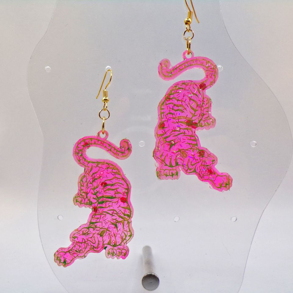 TIGERVRÅL rosa/grön
