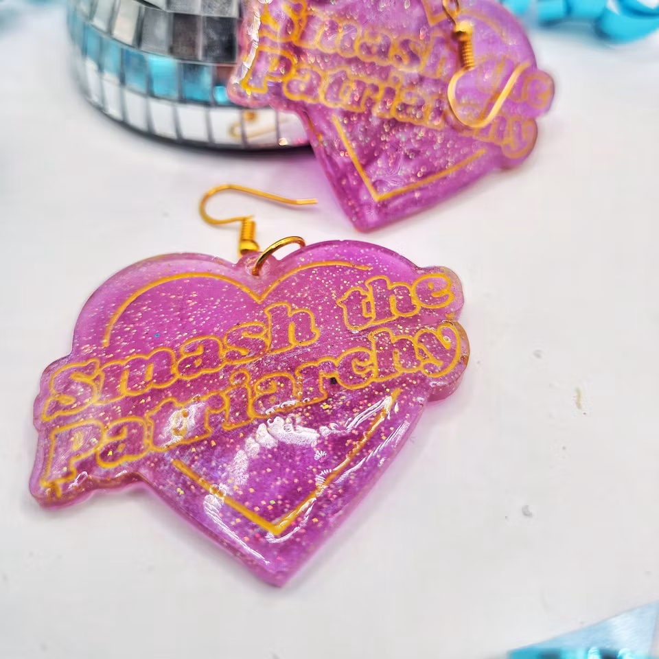 SMASH THE PATRIARCHY lilac