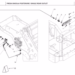 Bakre Enkelt Hydrauliskt Uttag
