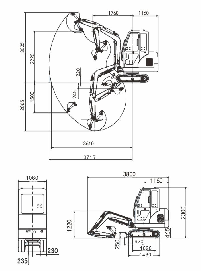 Grävmaskin Nante NT18