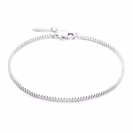 Silver Box Chain Stålarmband 2mm