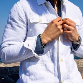 Stenarmband Moss 6mm