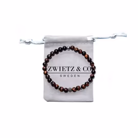 Stenarmband Red Tiger 6mm