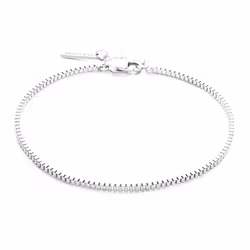 Silver Box Chain Stålarmband 1,5mm