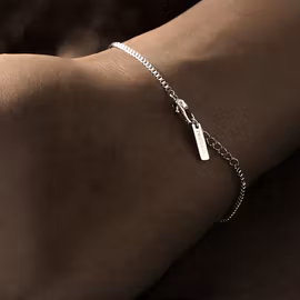 Silver Box Chain Stålarmband 2mm