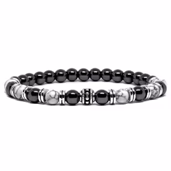 Stenarmband Hematite 6mm