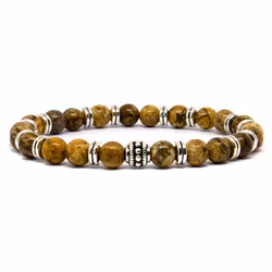 Stenarmband Sand 6mm