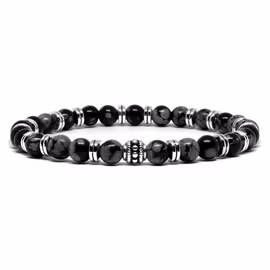 Stone bracelet Snowflake 6mm