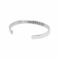 Silver Cuff Stålarmband 6mm