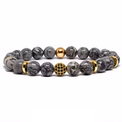 Stenarmband Golden Jaspis 8mm