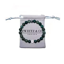 Stenarmband Moss 8mm