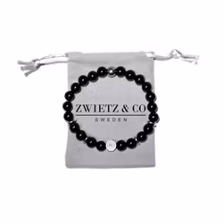 Stenarmband Black Onyx 8mm