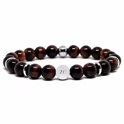 Stenarmband Red Tiger 8mm