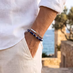 Stenarmband Lapis Lazuli 6mm