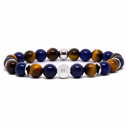 Stenarmband Lapis Tiger 8mm