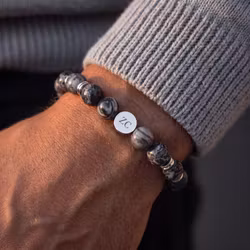 Stenarmband Granite 8mm