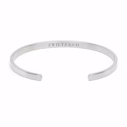 Silver Cuff Stålarmband 4mm