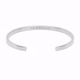 Silver Cuff Stålarmband 4mm