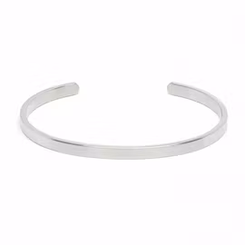 Silver Cuff Stålarmband 4mm