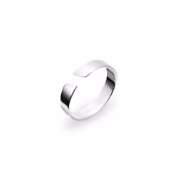 Arc Ring 4 mm Silver