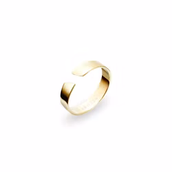 Arc Ring 4mm Gold