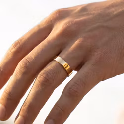 Arc Ring 4mm Gold