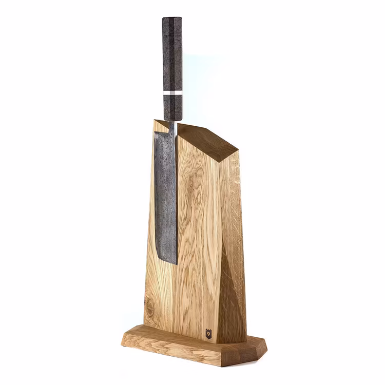 Geometric Mountain Knife Block