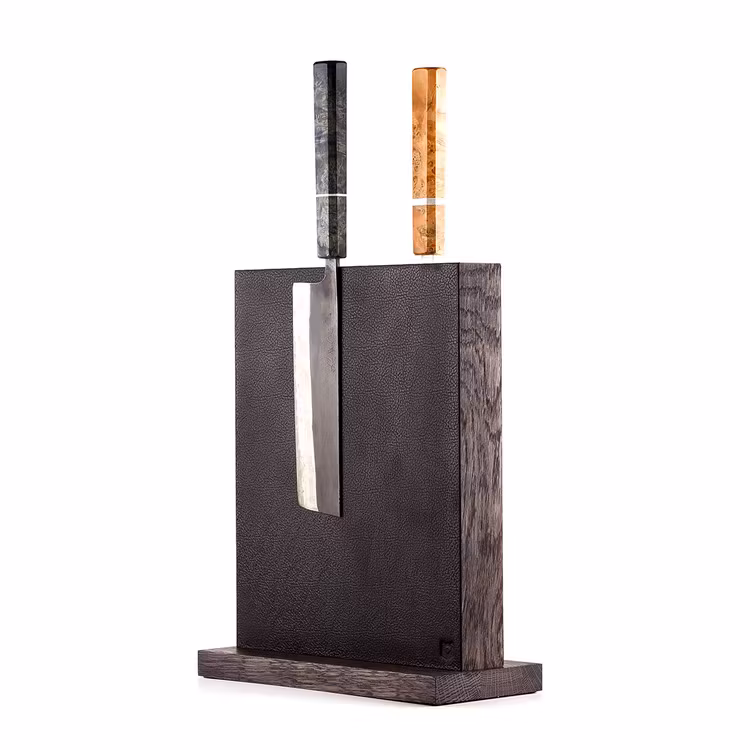 Magnetic Black Leather Block