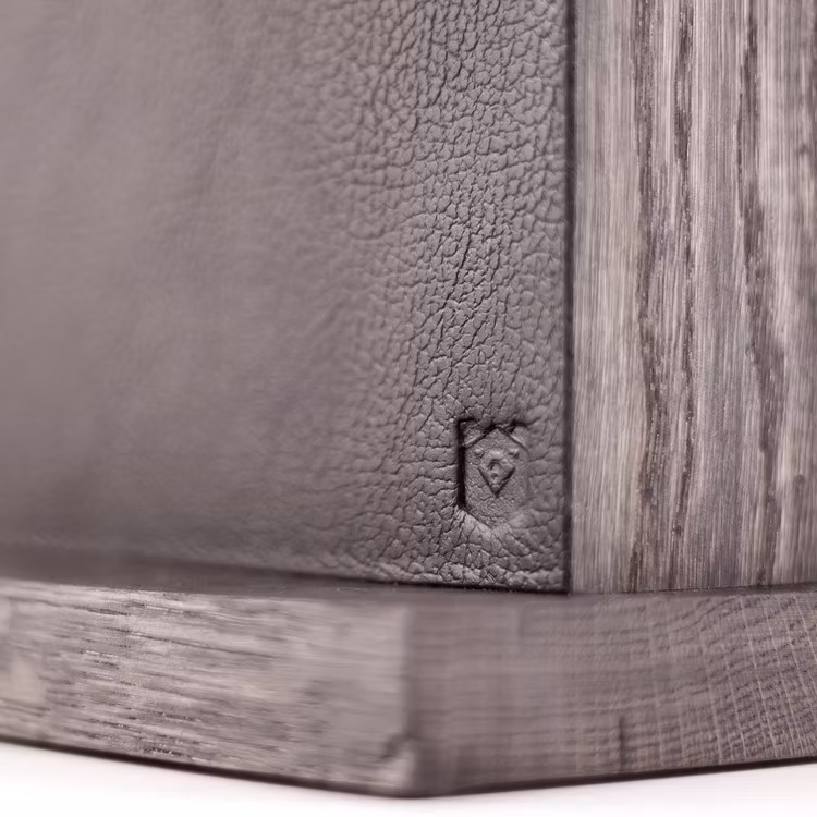 Magnetic Black Leather Block