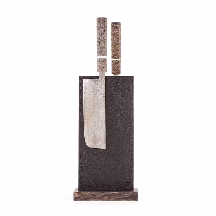 Magnetic Black Leather Block