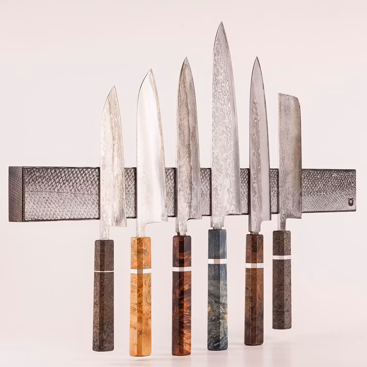 Salmon Leather Knife Holder