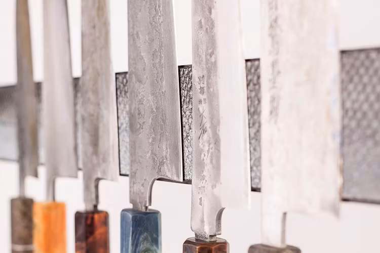 Salmon Leather Knife Holder