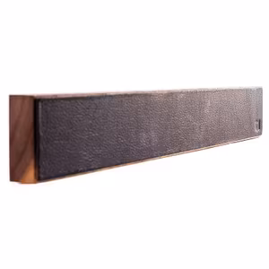 Walnut & Black Leather Holder