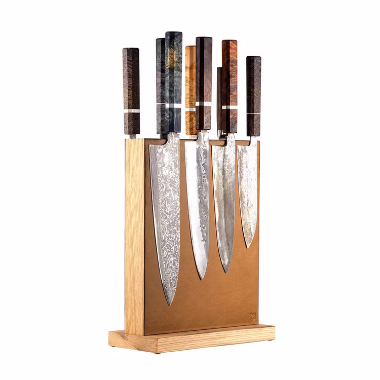 Magnetic Cognac Leather Block