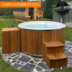 HYBRID GNISTA Lux Badtunna 200cm vedeldad