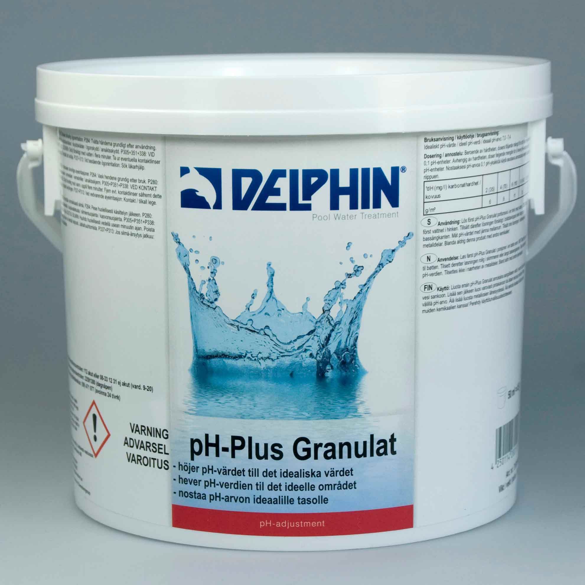PH plus pool 3kg, Hjälper mot lågt ph i pool