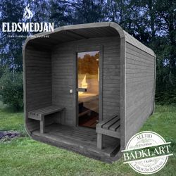 GLÖD Bastutunna Vedeldad Utomhus 3m (1 rum+altan)