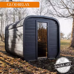 GLÖD Vedeldad Bastu 4m(1 rum+relax)