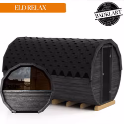 ELD Bastutunna 4m Vedeldad Utomhus (1 rum+relax)