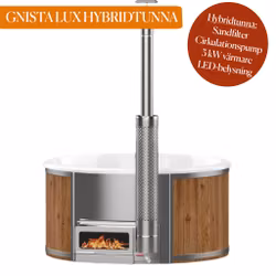 HYBRID GNISTA Lux Badtunna 225cm vedeldad