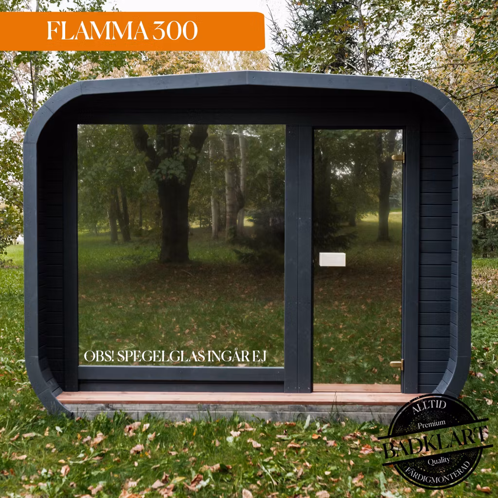 FLAMMA Panorama Bastu 300x245 cm (endast bastudel)