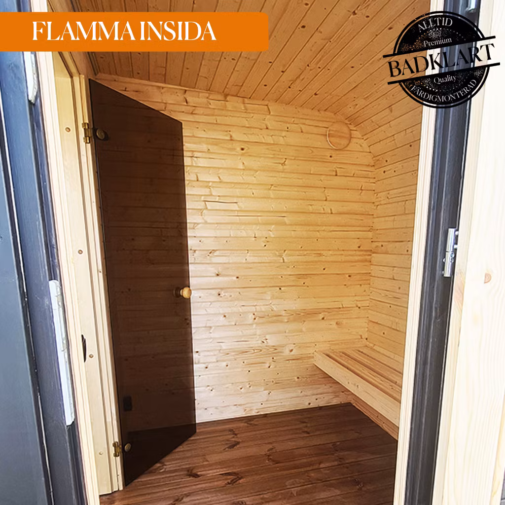 FLAMMA Panorama Bastu 300x245 cm med Relax