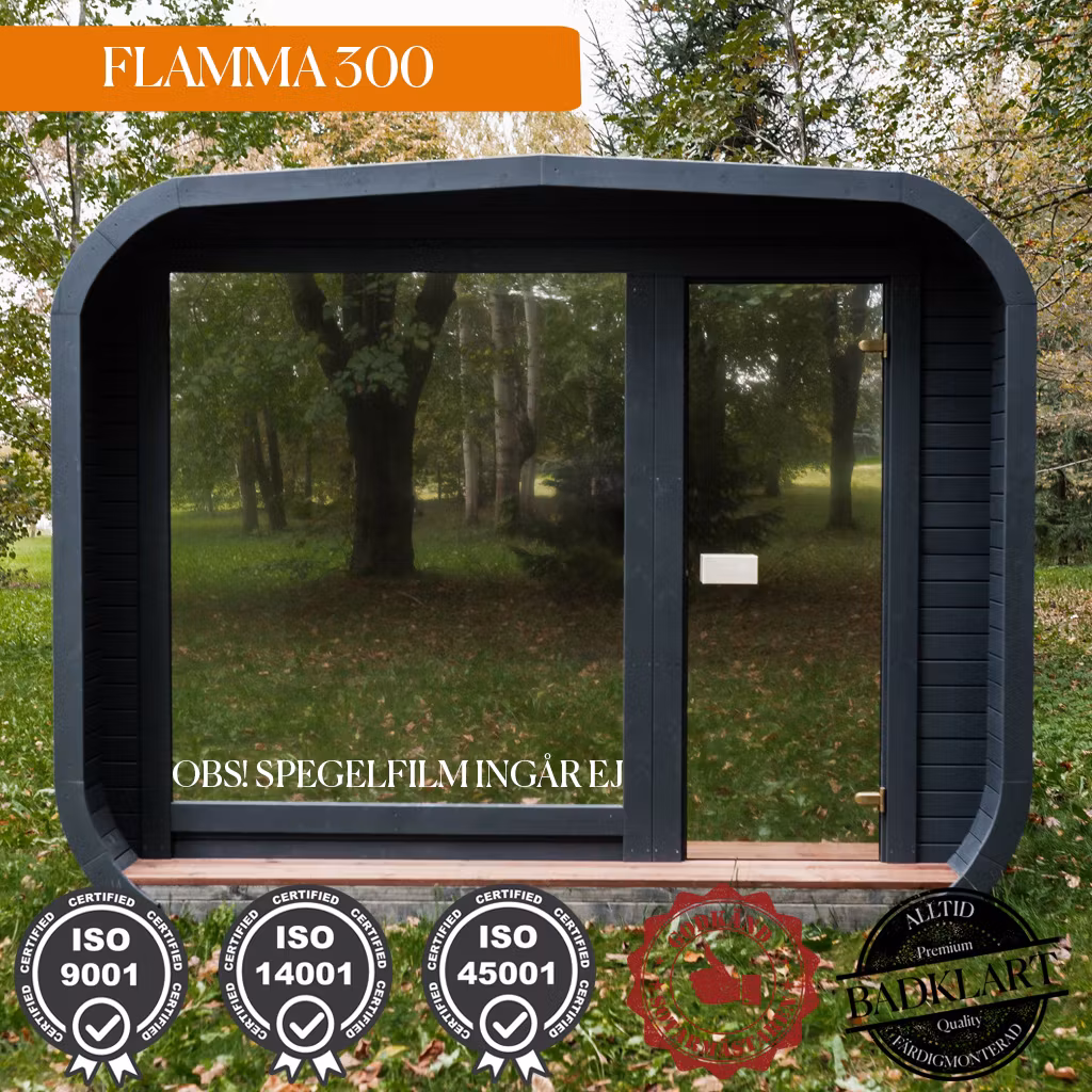 Bastu FLAMMA 300x245 cm med Relax