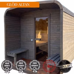 Bastu GLÖD 3 m med Altan