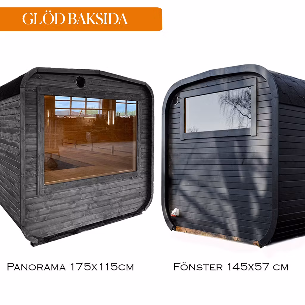 Bastu GLÖD 3 m med Relax