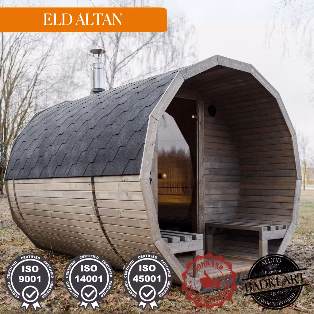 Bastu ELD 4.5m med Relax och Altan