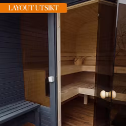 Bastuvagn GLÖD UTSIKT 3 m