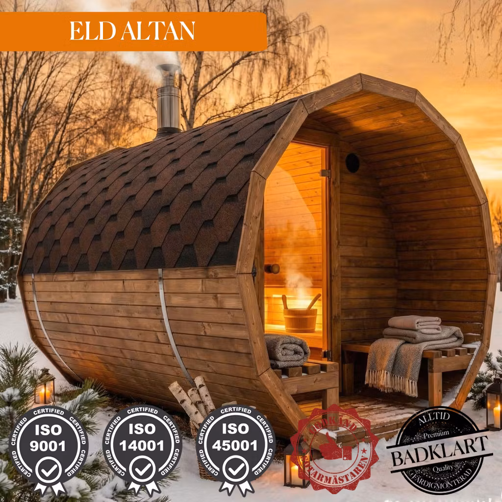 Bastu ELD 3 m med Altan